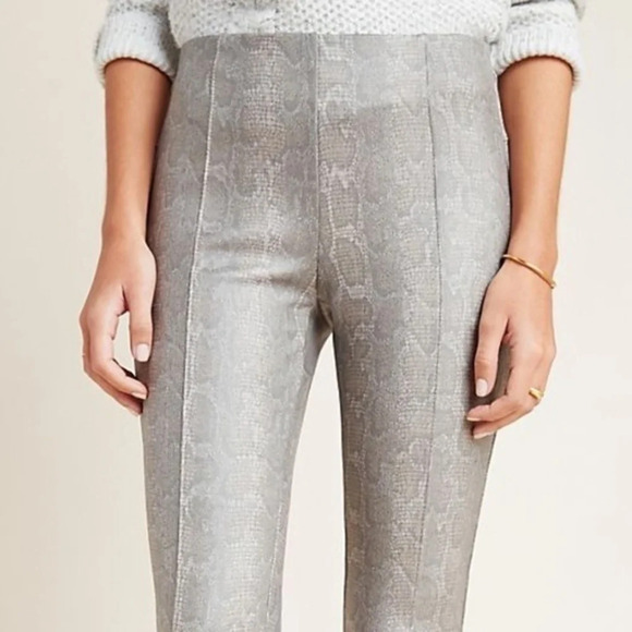 Anthropologie Snakeskin Metallic Legging 27 - Picture 2 of 4